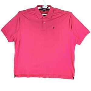 U.S. Polo Assn. Men's Short Sleeve Luxury Feel Pink Polo Shirt Big Tall 4XL NWT